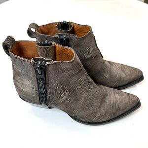 Frye Western Textured Booties - Size 6